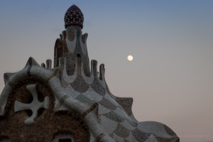 © Clara .Go Vespre del dia 14 des del parc Güell...