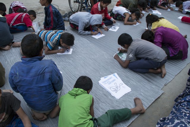 © Clara.Go-- IPlastic and cartoons at New Nepal Society Centre Children home