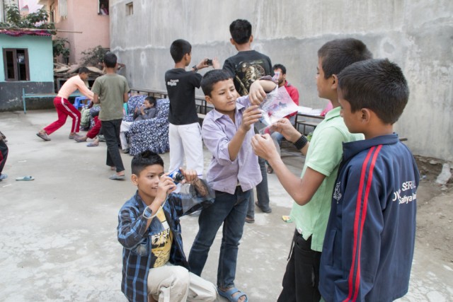 © Clara.Go-- IPlastic and cartoons at New Nepal Society Centre Children home