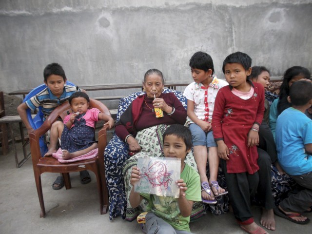 Plastic and cartoons at New Nepal Society Centre Children home