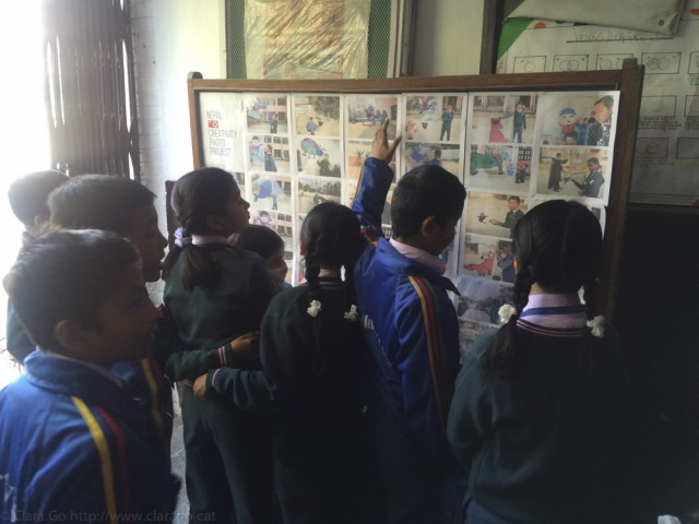 © Clara Go - Plastic and cartoons a Martyrs’ Memorial School - Class4 & 5- Kathmandu