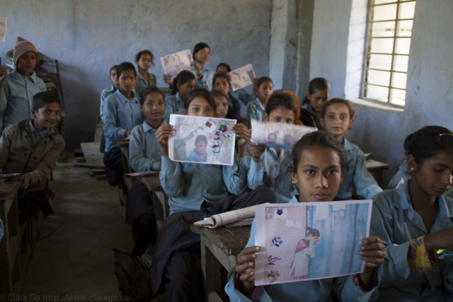 © Clara.Go The Bubble Project a Ganga Secondary School, Tesinge (Mangalsen, Achcham district)