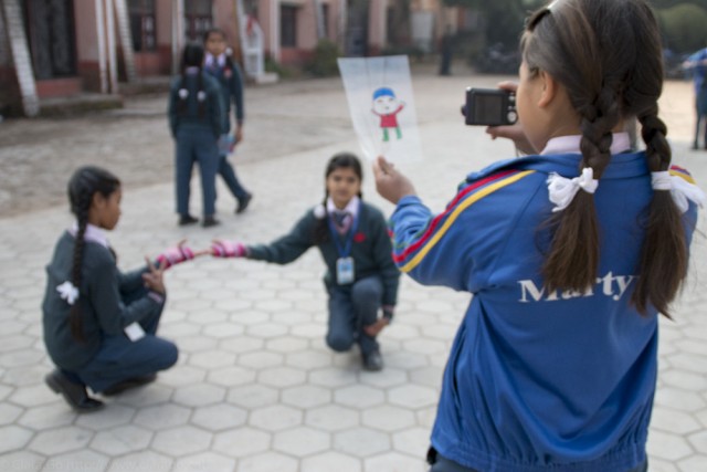 © Clara Go - Plastic and cartoons a Martyrs’ Memorial School - Class4 & 5- Kathmandu