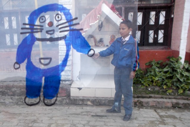 © Clara Go - Plastic and cartoons a Martyrs’ Memorial School - Class4 & 5- Kathmandu