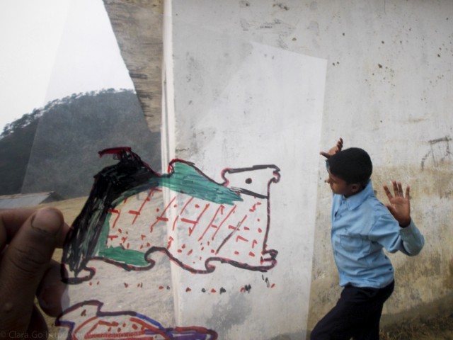 © Clara.Go--Plastic & Cartoons a Ganga Secondary School, Tesinge (Mangalsen, Achcham district)