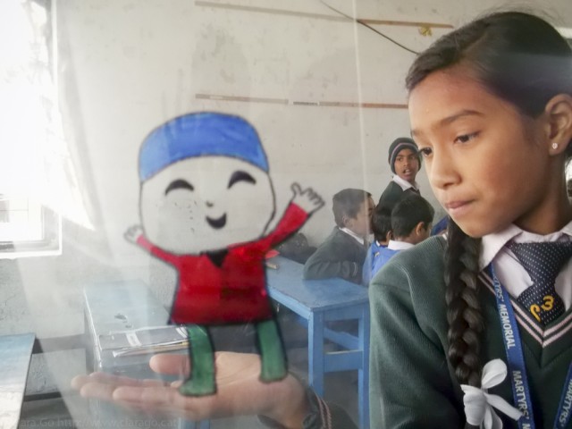 © Clara Go - Plastic and cartoons a Martyrs’ Memorial School - Class4 & 5- Kathmandu