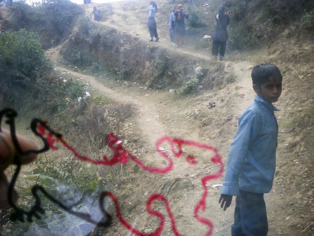 © Clara.Go--Plastic & Cartoons a Ganga Secondary School, Tesinge (Mangalsen, Achcham district)