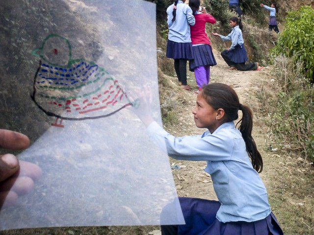 © Clara.Go--Plastic & Cartoons a Ganga Secondary School, Tesinge (Mangalsen, Achcham district)